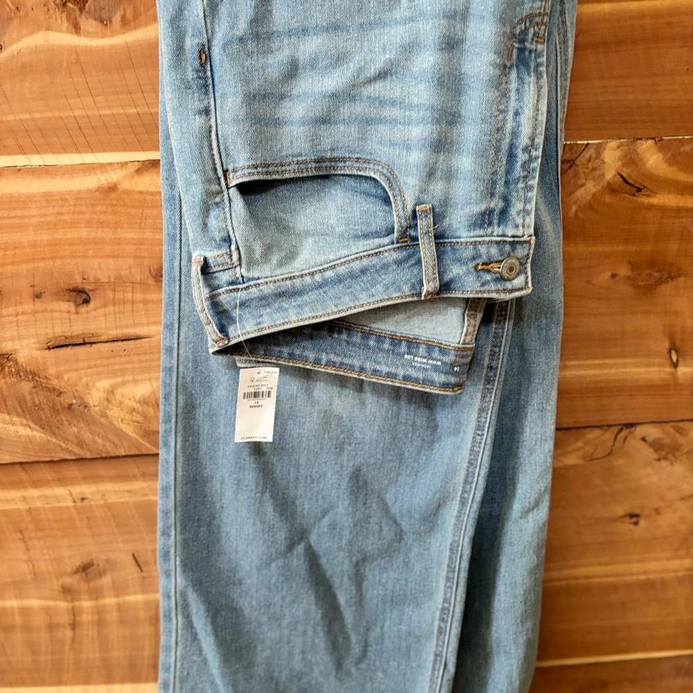 Old Navy Wow Wide Leg Jeans size 14 short NWT
